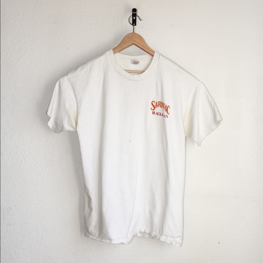 Vintage Saranac black and tan shirt